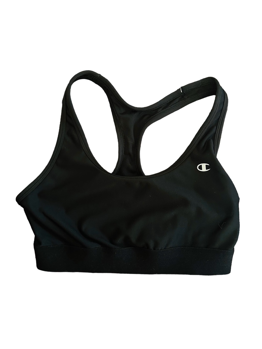 Champion Black Racerback Medium Support Sports Bra